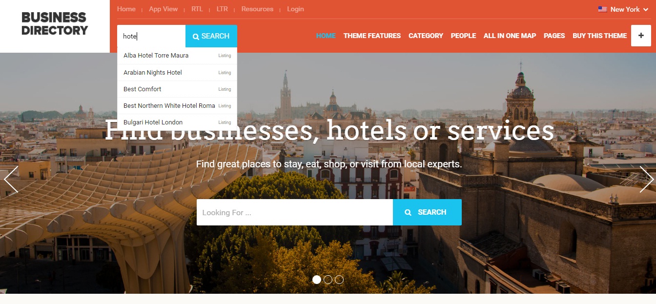 WordPress Theme: Business Directory