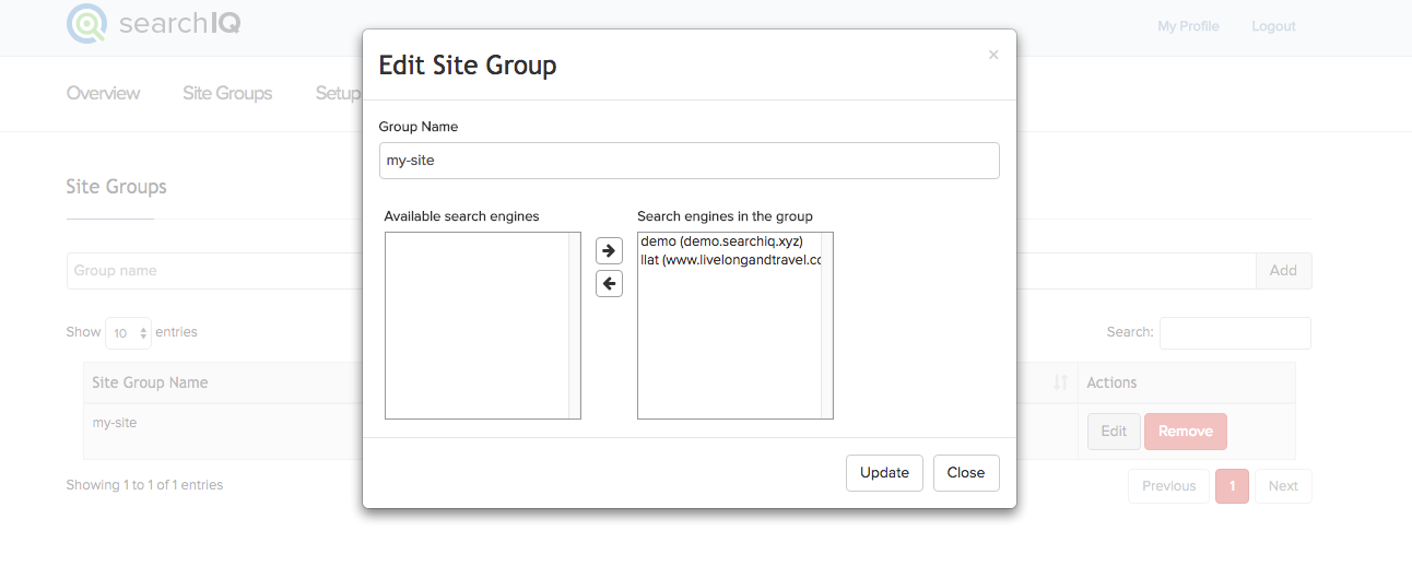 create cross-site groups